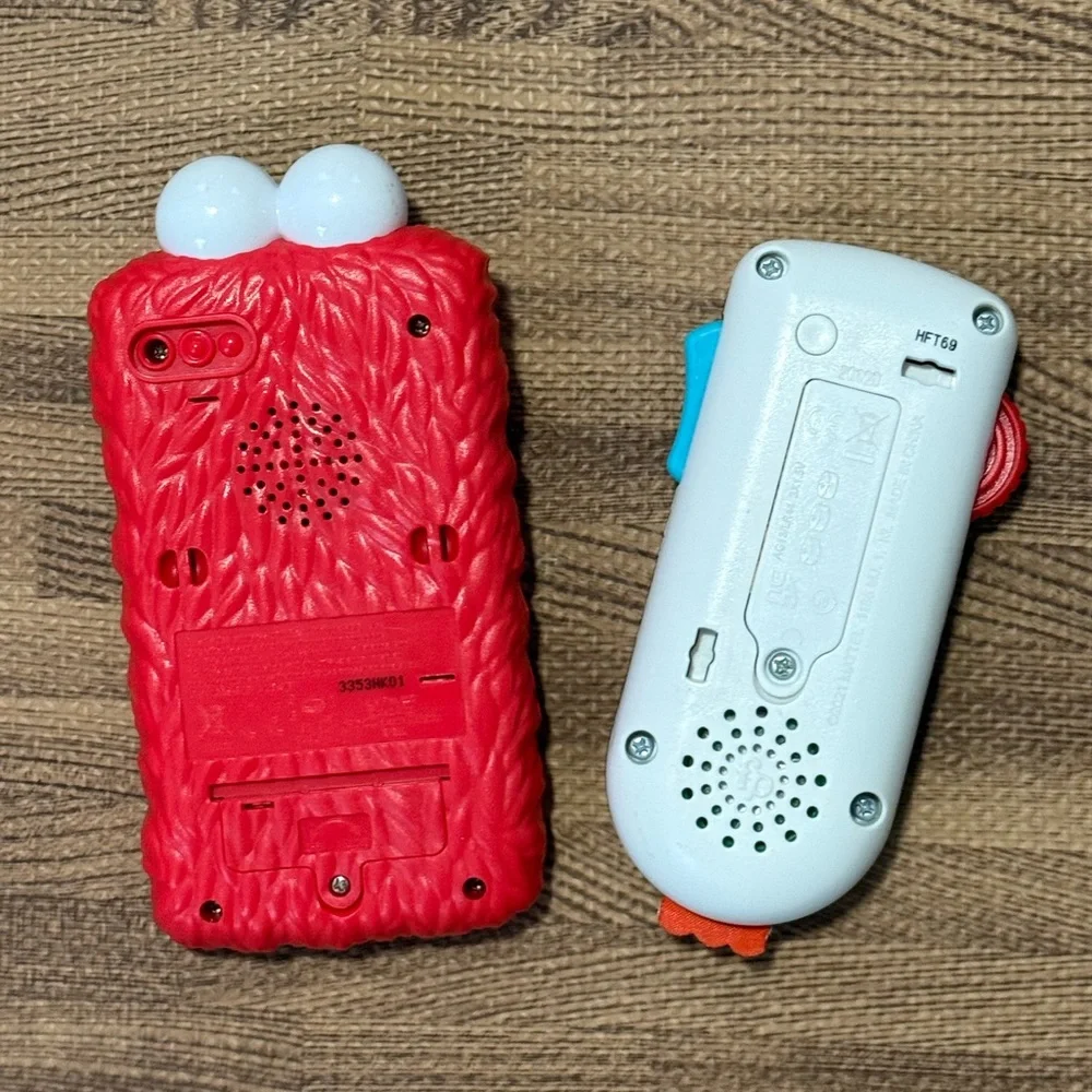 Baby Toys - Sesame Street Elmo Phone, Remote, Puppy Sound Toy, Cow Pacifier Clip - Picture 2 of 6